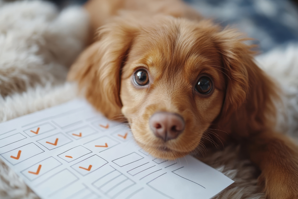 new puppy checklist